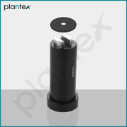 Plantex Stainless Steel Wall-Mounted Magnetic Door Stopper/Door Catcher for Wooden Door - Pack of 3 (Matt Black)