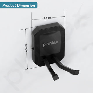 Plantex 304 Grade Stainless Steel Robe Hook for Bathroom/Cloth-Towel Hanger/Hooks for Wall/Bathroom Accessories - Cute (Black)