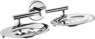Plantex Maxx Stainless Steel Dual Soap Holder for Bathroom/Soap Dish/Bathroom Soap Stand/Bathroom Accessories (Chrome)