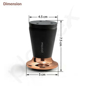 Plantex 3 Inch Sofa Leg for Bed Furniture/Aluminium Sofa Leg for Table/Support Legs/Furniture Leg - Pair of 1 (2 Piece) (DTS-87, Black & Rose Gold)