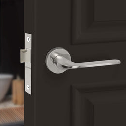 Plantex Brass Pearl Mortice Door Lock for Balcony and Bathroom Door Lock/Keyless Handle Set with Baby Latch (7060 - Matt Finish)