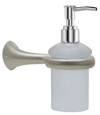 Plantex Smero Pure Brass Handwash Holder for Wash Basin/Liquid Soap Dispenser/Shampoo Dispenser - Effect (Satin Matt)
