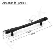 Plantex Main Door Handle/Stainless Steel Door Handle/12 Inch Pull-Push Handle for Home/Office - Pack of 1 (APS-147, Black)