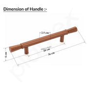 Plantex Main Door Handle/14 Inch Door Handle for Main Door/Pull-Push Handle for Home/Office/Hotel - Pack of 1 (PVD Rose Gold) - 3 Years Warranty