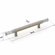 Plantex Stainless Steel 14 Inch Main Door Handle/Glass Wooden Door Handle/Pull-Push Handle/3 Years Warranty Pack of 1 (Satin White and Chrome Finish)