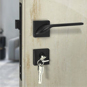 Plantex Triple Security Door Lock for Home/Main Door Lock Set with 3 Years of Warranty/Mortise Locks for Door with Brass Body & Cylinder (7058 â€“ Black)