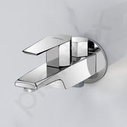 Plantex Pure Brass 2 in 1 Tap for Washing Machine with Water Saving Aerator/2-Way Bib Cock for Bathroom with Wall Flange & Teflon Tape (Celesiya-1245)