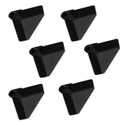 Plantex Knobs for Drawer/Drawer Knobs/Triangle Knob for Cabinets/Drawer Handle/Pull-Push Knob for Kitchen/Bedroom Drawers - Pack of 6 (SH-431, DC-Black & Z-Black)