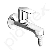 Plantex Pure Brass Nozzle Bib Cock Faucet/Pipe Fitting Taps/Wall Mount Tap for  Washing Machine and Garden Pipes with Teflon Tape & Wall Flange - 7 Year Manufacturer's Warranty(APS-2604)