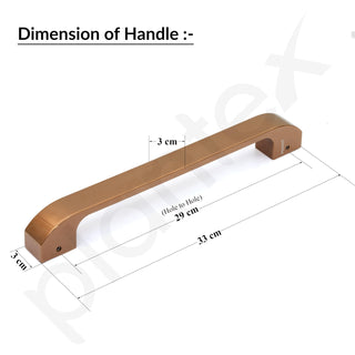 Plantex Door Handle/Main Door Handle/13 inch Pull-Push Handle for Home/Office/Hotel - Pack of 1 (SH-289, Choco) - 3 Years Warranty