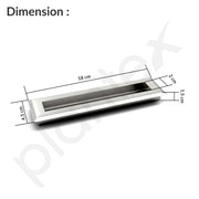 Plantex Sliding Door Handle/Concealed Handle for Sliding Door/160mm Concealed Handle for Wardrobe/Kitchen Cabinet - Pack of 1 (Satin)