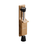 Plantex Kickdown Door Stopper Spring Loaded Telescopic Step On/Off Door Stopper Rubber, Adjustable Heavy Duty Door Locks Holder Stop/Release by Foot - Pack of 1 (Rose Gold)