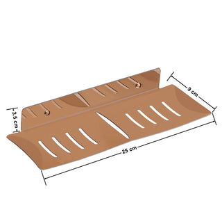 Plantex Stainless Steel Double Soap Dish/Stand/Holder/Tray for Bathroom and Kitchen/Bathroom Accessories - Wall Mount (Rose Gold)