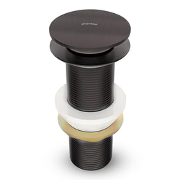 Plantex Pure Brass Pop Up Coupling 5 Inch/Waste Coupling for Wash Basin/Coupling for Drain Out let System Full Thread - Pack of 1 (PVD Grey)