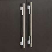 Plantex Cabinet Handle/Kitchen Cabinet Door Handle/Wardrobe/288 mm Cupboard Handle/Door Pull-Push Handle for Home/Office - Pack of 2 (Satin White & Chrome)