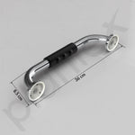 Plantex Stainless Steel Grab Bar for Toilet with Grip/14-inch Anti-Slip Handle for Bathroom Support - Pack of 1 (Chrome)