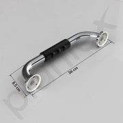 Plantex Stainless Steel Grab Bar for Toilet with Grip/14-inch Anti-Slip Handle for Bathroom Support - Pack of 1 (Chrome)