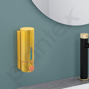 Plantex Soap Dispenser for Bathroom/ABS Shampoo Dispenser/Handwash Dispenser/Soap Dispenser for Washbasin/Bathroom Accessories - Pack of 1 (Gold)