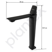 Plantex Pure Brass Single Lever Pillar Basin Tap/Hot and Cold Water Mixer for Washbasin - Pack of 1 (Black)