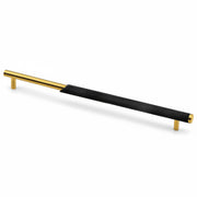 Plantex Stainless Steel & Aluminium Cabinet Handle/288mm Wardrobe Door Handle/Cupboard Pull-Push Handles for Home/Office - Pack of 1 (Black & Gold)