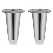 Plantex Heavy Duty Round 4 inche Spare Sofa Legs/Sofa Bushes for Hight/Legs for Furniture(Set of 2 pcs,Chrome)