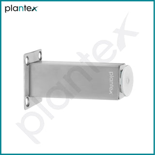 Plantex Stainless Steel Wall-Mounted Magnetic Door Stopper/Door Magnets to Hold Door/Door Catcher for Wooden Door - Pack of 4 (Matt Silver)