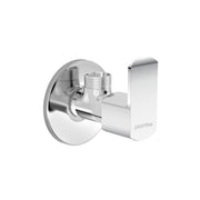 Plantex Single Lever Angle Valve for Bathroom with Brass Spindle/Angle Cock/Single Way Cock with Teflon Tap for Kitchen - Pack of 1 (CRM-1284-Chrome)
