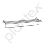 Plantex Smero Pure Brass 24 inch Towel Rack for Bathroom/Towel Stand/Hanger/Towel Holder/Towel Bar/Bathroom Accessories - Circle (Chrome)