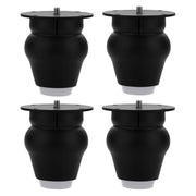 Plantex Heavy Duty Stainless Steel 3 inch Sofa Leg/Bed Furniture Leg Pair for Home/Furniture Sofa Legs for Table/Sofa Support Legs/Sofa Furniture Leg (Black) Set of 4 Pcs