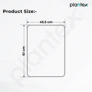 Plantex Aluminium Frame Mirror for Wall/Rectangle Wall Mount Mirror for Bedroom/Dressing Room/Living Room/Entryway - (18x24 Inch-Black)