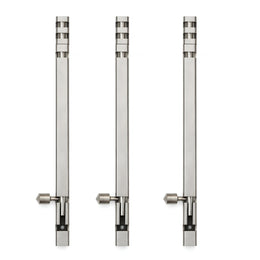 Plantex Stainless Steel Tower Bolt/Tower Bolt for Home,Offices Doors & Windows/8 Inch Tower Bolt for Main Door/Door Latch/Kundi/Chitakini/Door Latch for Windows - Pack of 3 (Satin)