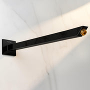 Plantex 18-Inch Shower Arm for Overhead Shower/Stainless Steel Shower Pipe/Wall Mount Bathroom Fitting with Â½-Inch Thread - Pack of 1 (Black)