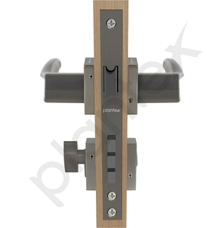 Plantex Premium Door Lock with 3 Years of Warranty/Main Door Lock for Home/Mortise Locks for Door - (PT-002- Satin -Black)