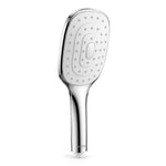 Plantex ABS Hand Shower for Bath/Self Cleaning Hand Shower/Rectangle Shower Head for Home & Hotel/Handheld Shower Without Hose Pipe - (Chrome, H326)