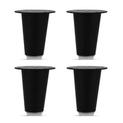 Plantex Heavy Duty Stainless Steel 3 inch Sofa Leg/Bed Furniture Leg Pair for Home/Furniture Sofa Legs for Table/Sofa Support Legs/Sofa Furniture Leg (Black) Set of 4 Pcs