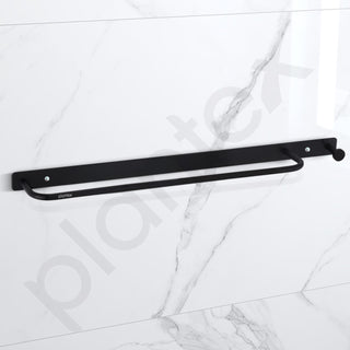 Plantex Towel Holder for Bathroom/Stainless Steel 24 inch Towel Rod/Towel Bar/Towel Hanger/Bathroom Accessories -Pack of 1 (Black)