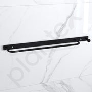 Plantex Towel Holder for Bathroom/Stainless Steel 24 inch Towel Rod/Towel Bar/Towel Hanger/Bathroom Accessories -Pack of 1 (Black)