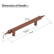 Plantex Heavy Duty Door Handle/14 Inch Main Door Handle/Pull-Push Door Handle/Door & Home Decor - Pack of 2 (Rose Gold) Pull Handle