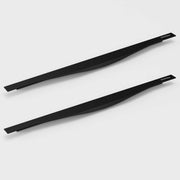 Plantex Profile Handle for Kitchen Cabinet/22 Inch Aluminium Drawer Profile Handle/Wardrobe Pull Handle for Home/Office/Hotel - Pack of 2 (Black)