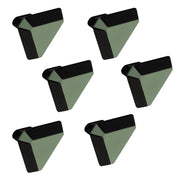 Plantex Knobs for Drawer/Drawer Knobs/Triangle Knob for Cabinets/Drawer Handle/Pull-Push Knob for Kitchen/Bedroom Drawers - Pack of 6 (SH-431, DC-Black & Green)