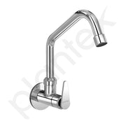 Plantex LEA-710 Pure Brass Kitchen Sink Tap with Brass Wall Flange and Teflon Tape/360Ãƒâ€šÃ‚Â° Swivel Spout Tap for Kitchen Sink -7 Year Warranty by Plantex (Mirror Chrome)