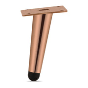 Plantex 4 Inch Sofa Legs for Bed Furniture/Sofa Legs for Table/Sofa Support Legs with Rubber Grip (Rose Gold, 6 Pcs)