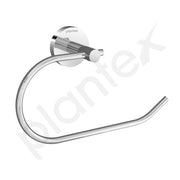 Plantex Smero Pure Brass Sleek Napkin Holder/Ring/Hand Napkin Holder for Wash Basin/Bathroom Accessories - Circle(Chrome)