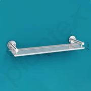Plantex Stainless Steel Bathroom Shelf for Wall/Bathroom Organizer with Drill/Washroom Accessories/Wall Shelf for Kitchen Storage (16x5 inches, Chrome)