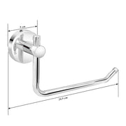 Plantex Stainless Steel Towel Ring for Bathroom/Wash Basin/Napkin-Towel Hanger/Bathroom Accessories - (Chrome - L Shape) - Pack of 3