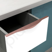 Plantex Profile Handle for Kitchen Cabinet/14 Inch Aluminium Drawer Profile Handle/Wardrobe Pull Handle for Home/Office/Hotel - Pack of 5 (Rose Gold)