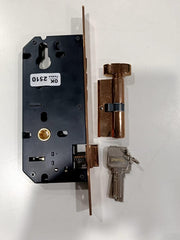 Plantex Mortise Door Lock Set with Brass Cylinder & Keys/Heavy-Duty Main Door Lock Body - Pack of 1 (PVD Rose Gold)