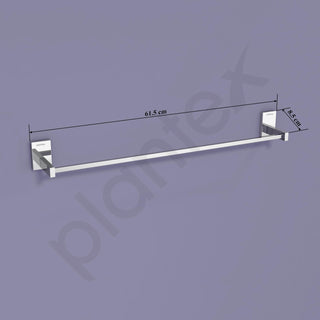 Plantex 304 Grade Stainless Steel 24 inch Towel Hanger for Bathroom/Towel Rod/Bar/Bathroom Accessories - iris (Chrome)