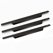 Plantex Profile Handle for Kitchen Cabinet/22 Inch Alluminium Drawer Profile Handle/Wardrobe Pull Handle for Home/Office/Hotel - Pack of 3 (Black)