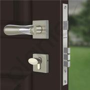 Plantex Premium Main Door Lock with 3 Years Warranty - Mortise Lock Set for Home (593 - Satin Chrome)